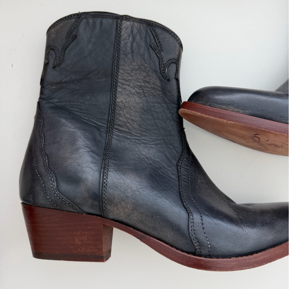 Free People New Frontier Western Boot Navy Size 20 (40). Western Boho - Picture 2 of 7